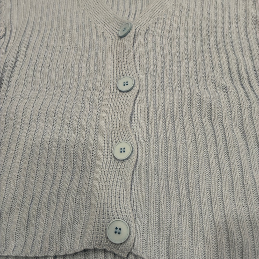 Princess Polly Victoria Blue Ribbed Cardigan - Picture 4 of 5